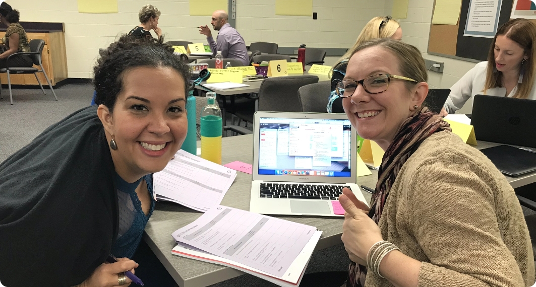 two teachers improve their organization using the Together Teacher Toolkit