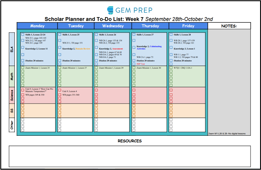 More Together Students: Weekly Worksheets for Your Class!