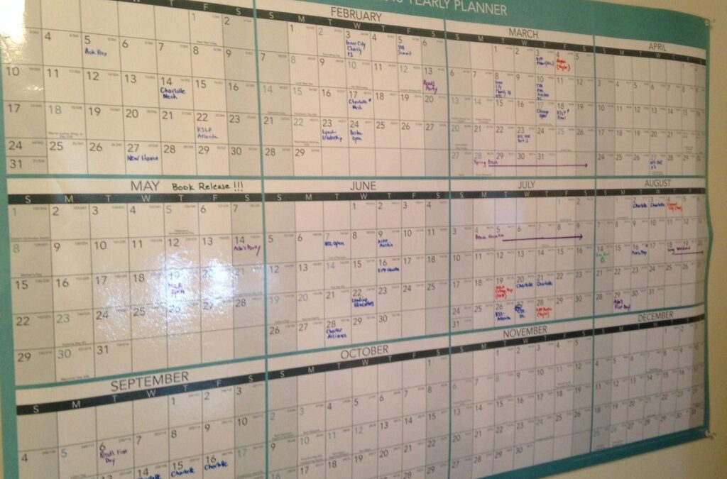 Hello 2016: Setting up your Comprehensive Calendar