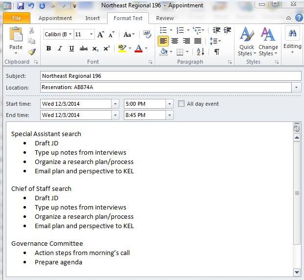 Top Together Leader Takeaway Tip 1: Lists are Limitless, Calendars Force Constraints