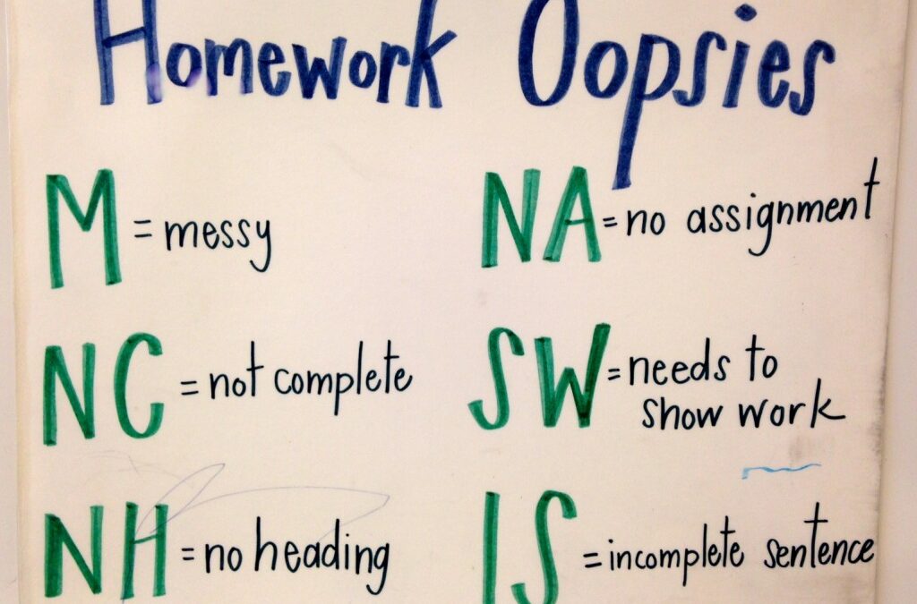Making Grading Faster: Homework Oopsies