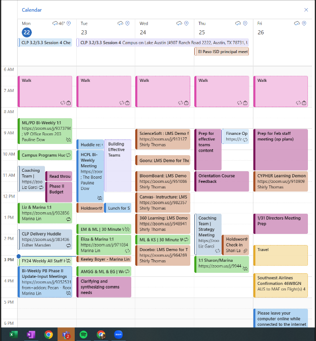 How Colorful is Your Calendar?